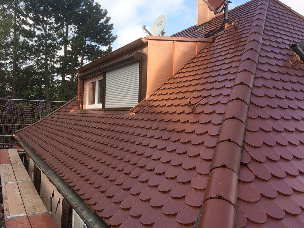 Modernisierung Holzfaserdämmung und Biberschwanz, Korntal