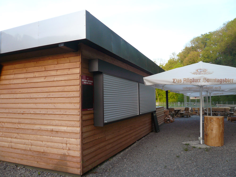 Ausschank Biergarten, Gastronomiewelt im Glemstal, Leonberg-Höfingen