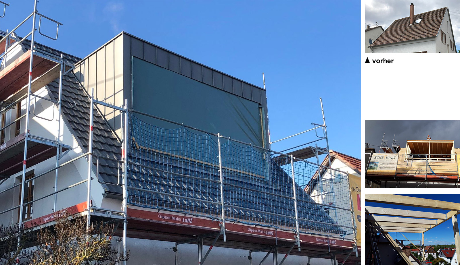 Flachdachgaube mit Aluverkleidung, Möglingen