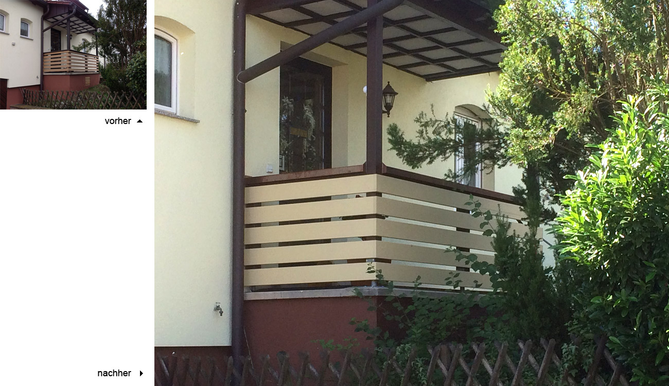 Austausch Holzgeländer, Ditzingen