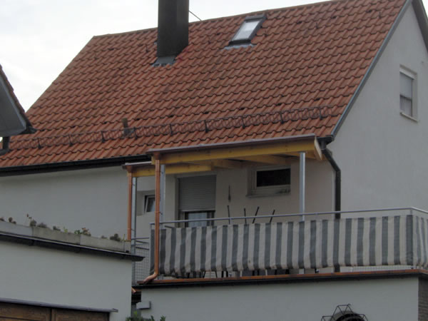 Balkonüberdachung, Ditzingen
