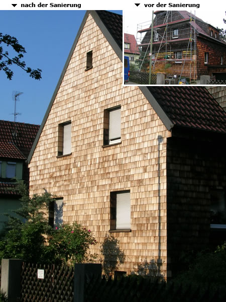 Fassadenschindeln, Leonberg